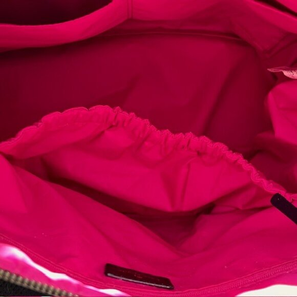 Kate Spade Adaira Baby Shoulder/Crossbody Bag Pebbled Vinyl Spade Print Blk/Wht - Picture 12 of 15